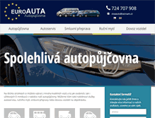 Tablet Screenshot of euroauta-pujcovna.cz
